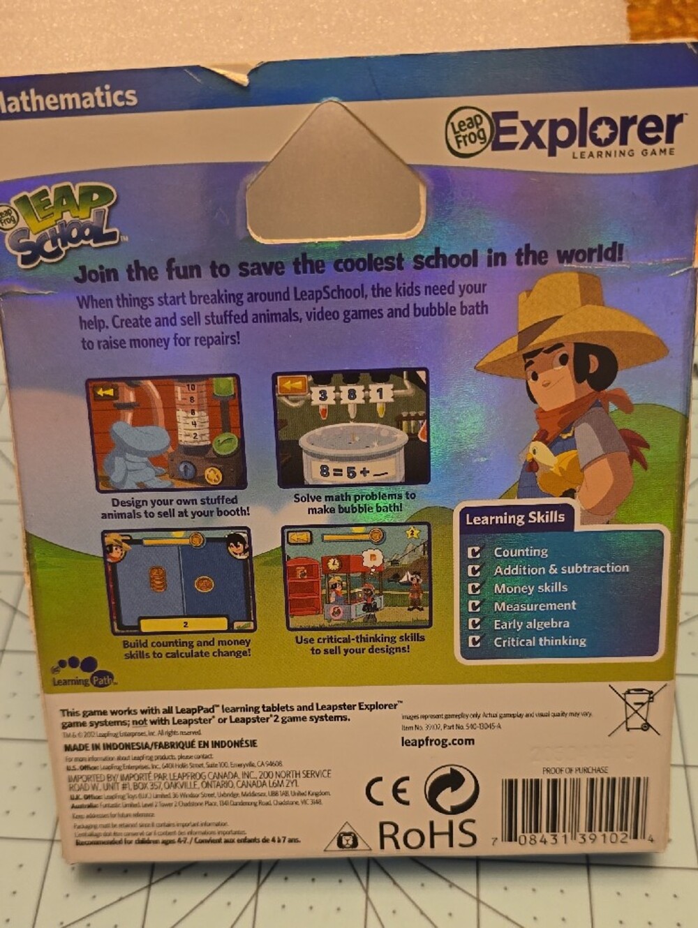 Explorer LeapSchool Math Learning Game - Blue/Green - Picture 4 of 7